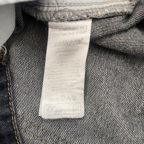 Edikted Low Rise Wide Leg Jeans - Sz XS - Picture 4 of 9